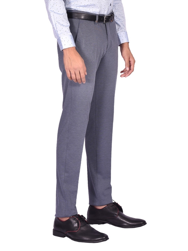 Turtle | Grey Prints Knitted Trouser 1