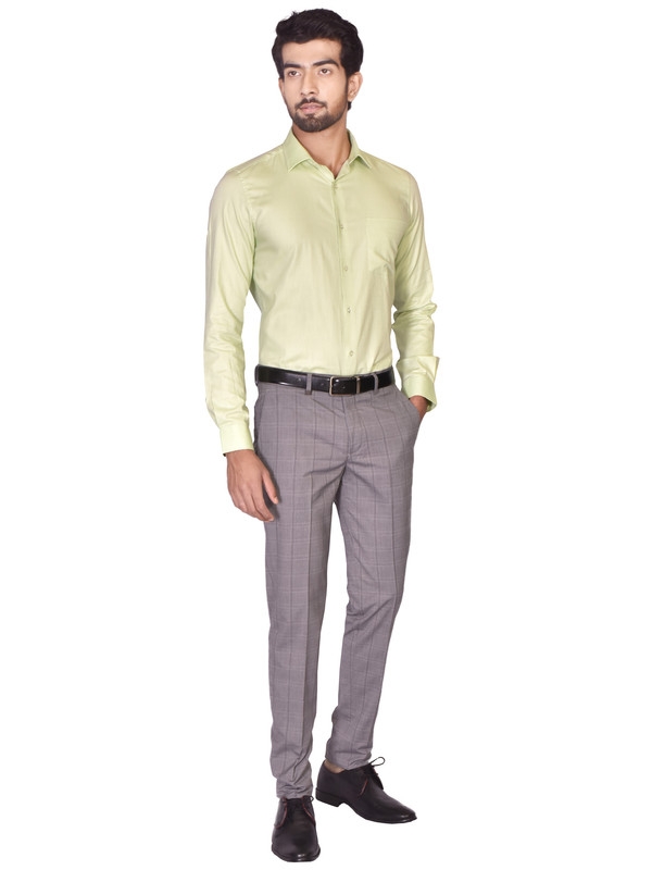 Turtle | Green Tailored Dobby/Structure Shirt 0