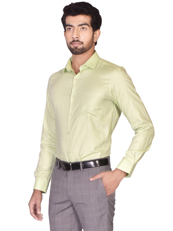 Turtle | Green Tailored Dobby/Structure Shirt 2