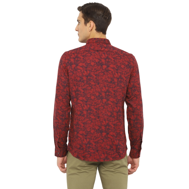 Turtle | RED RELAXED WASH PRINTS Shirt 2