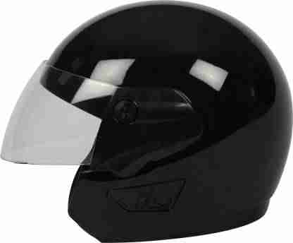 TVS HELMET HALF FACE BLACK BE Motorbike Helmet (Black)