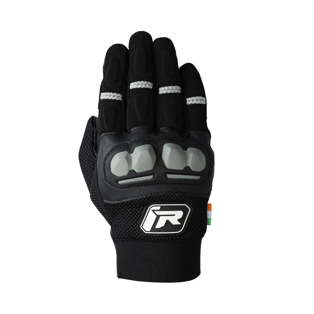 TVS Racing  | Riding Gloves - PRO | Black & Grey | Small Size | For Men