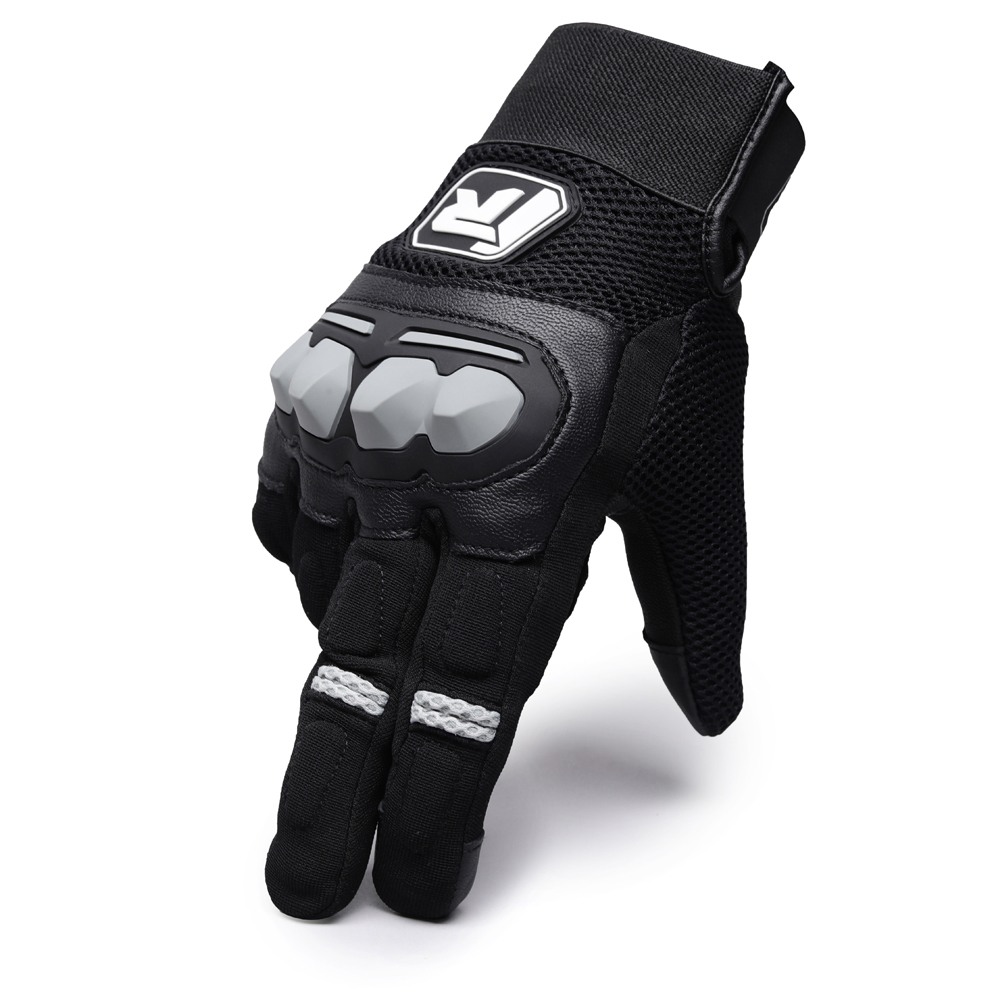 TVS Racing  | Riding Gloves - PRO | Black & Grey | Small Size | For Men