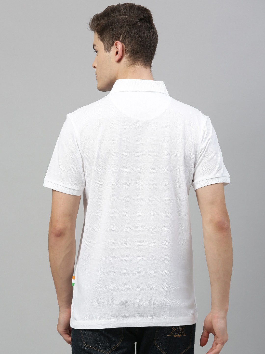 TVS Racing Polo T Shirt Cotton - White
