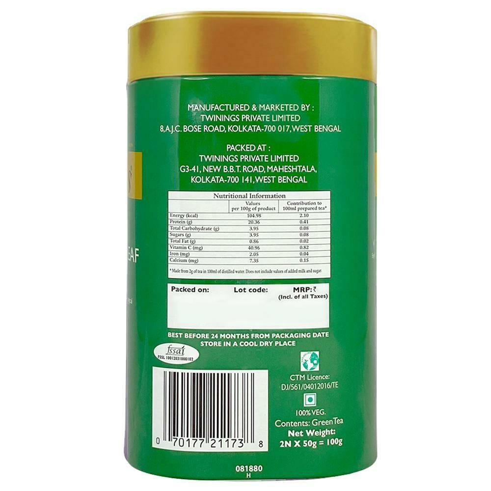 Twinings Darjeeling Green Whole Leaf Tea 100 g