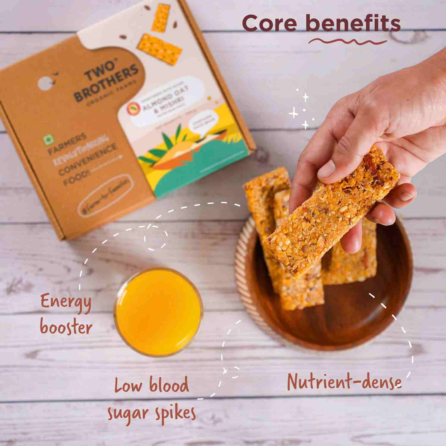 TBOF | ALMOND OAT & MISHRI NUTRI-BAR PACK - 9 BARS | 420 g