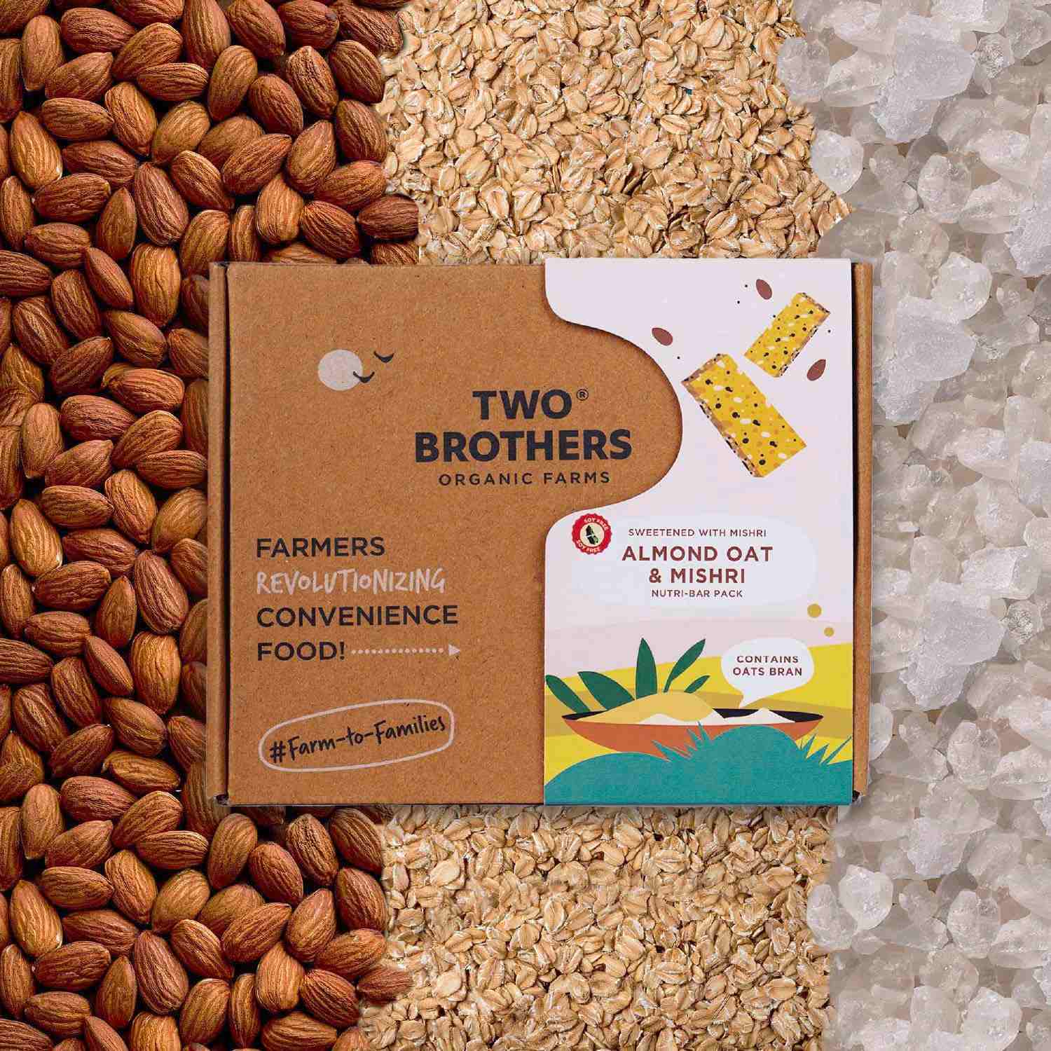 TBOF | ALMOND OAT & MISHRI NUTRI-BAR PACK - 9 BARS | 420 g