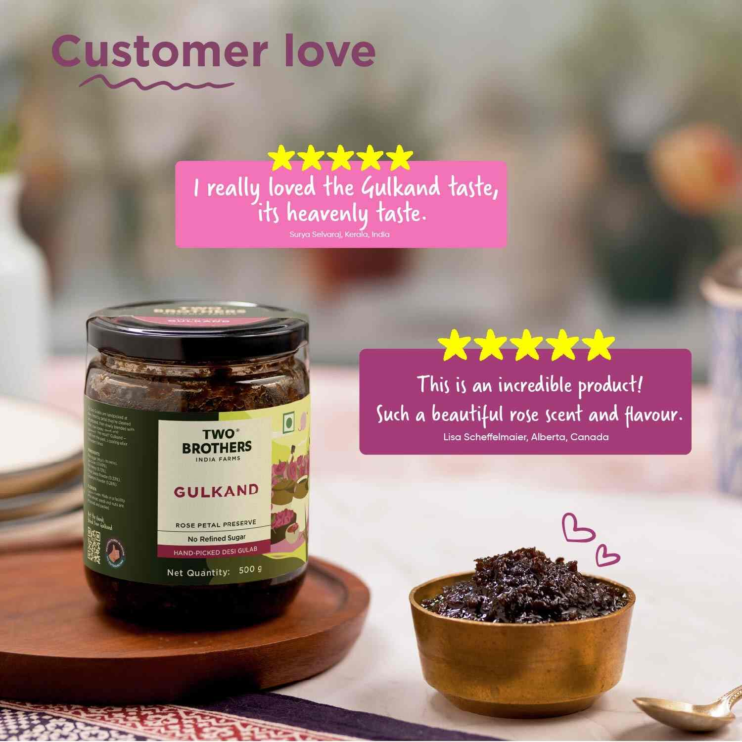 TBIF | Natural Gulkand | Rose Petal Jam Made Without Refined Sugar | 300 g