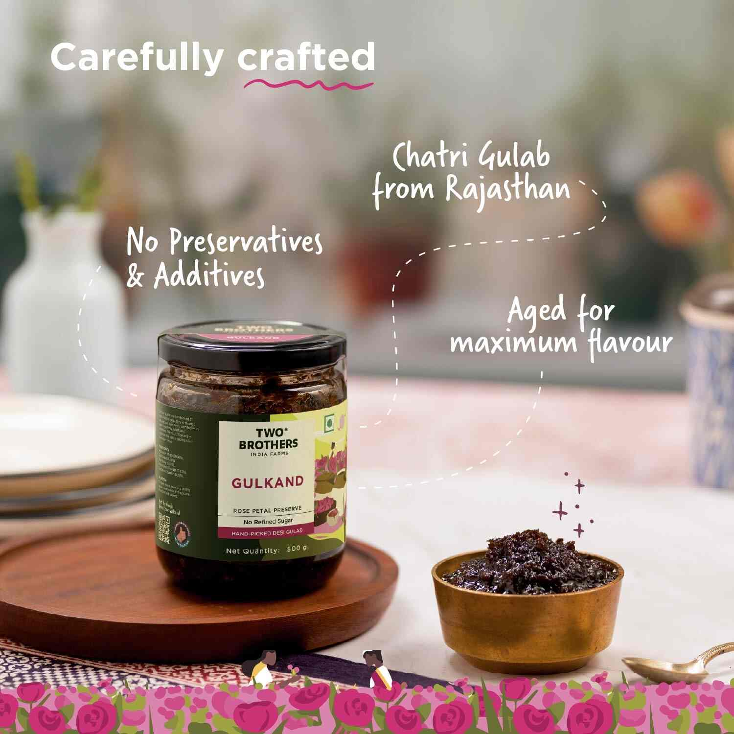 TBIF | Natural Gulkand | Rose Petal Jam Made Without Refined Sugar | 300 g