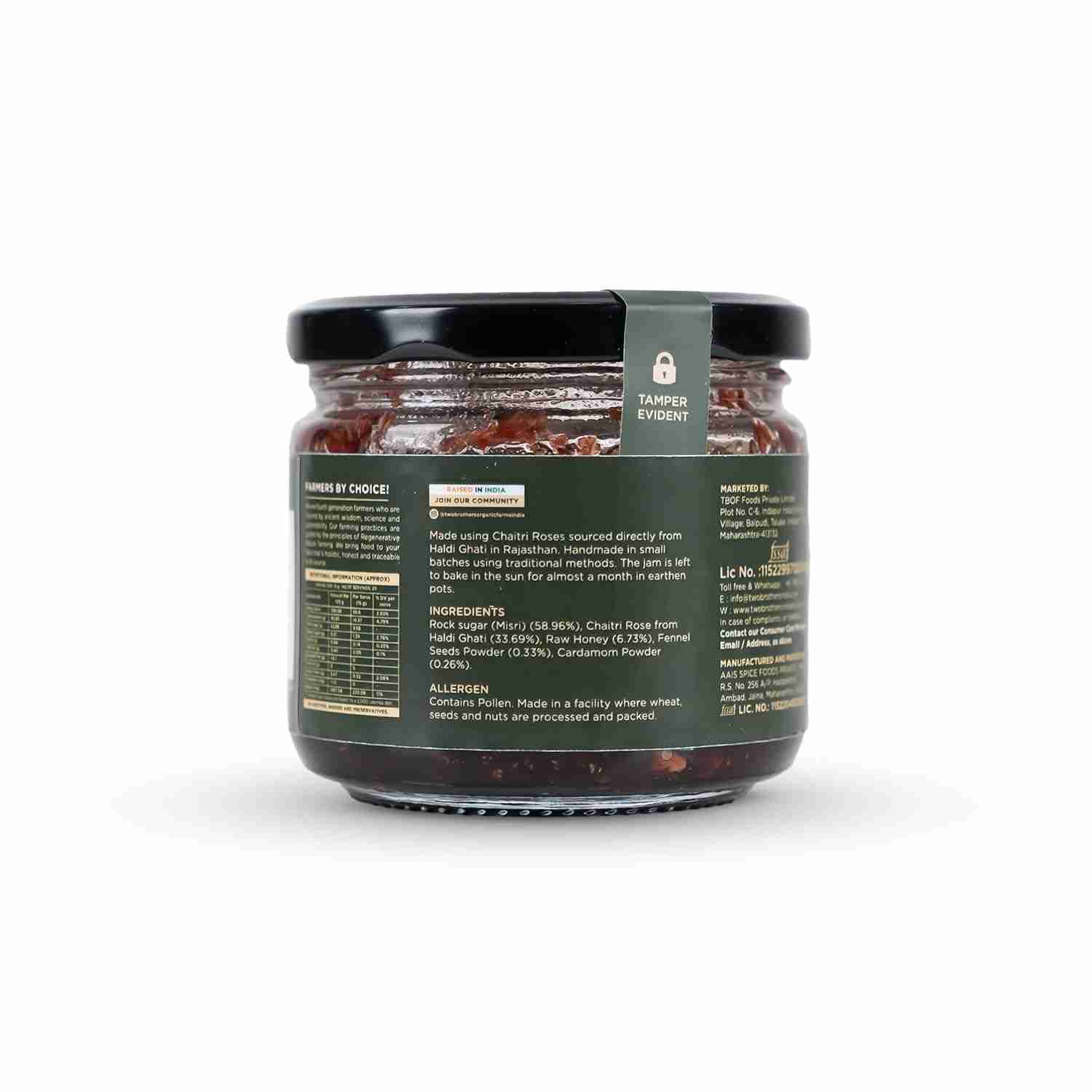 TBOF | Natural Gulkand | Rose Petal Jam Made Without Refined Sugar | 300 g