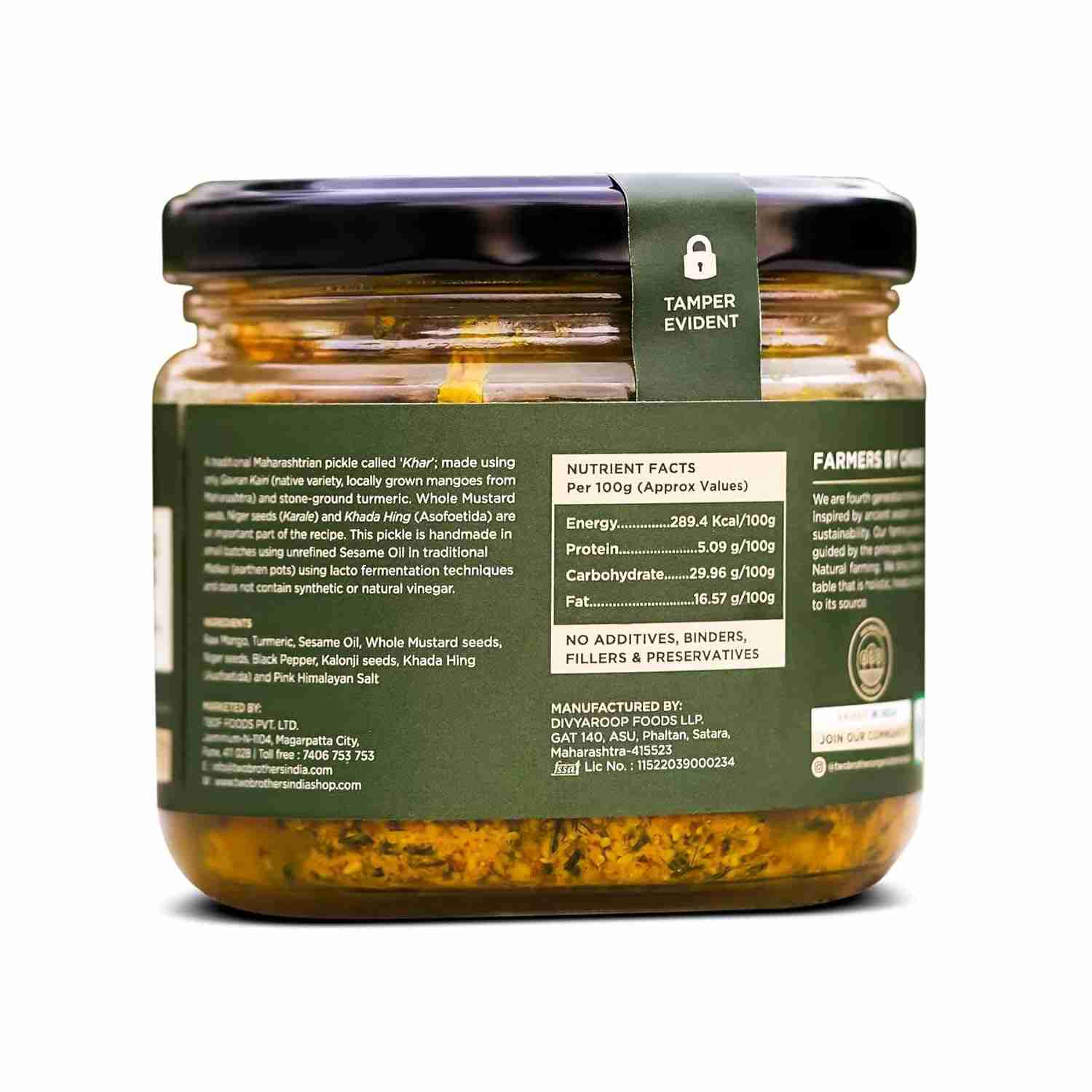 TBOF | Raw Mango Pickle | Homemade and Sundried Aam Ka Achar | Pickle Masala with No Preservatives | 300 g