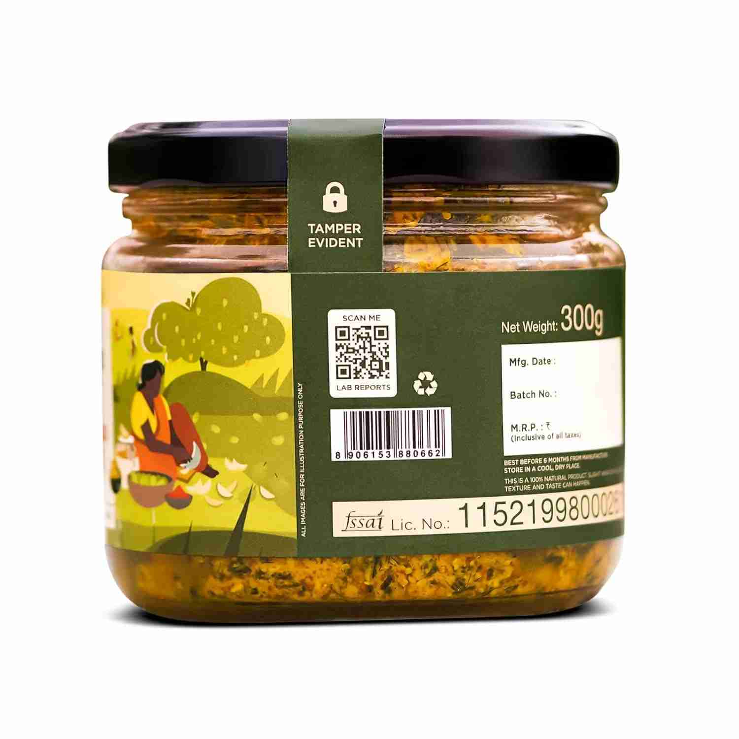 TBOF | Raw Mango Pickle | Homemade and Sundried Aam Ka Achar | Pickle Masala with No Preservatives | 300 g