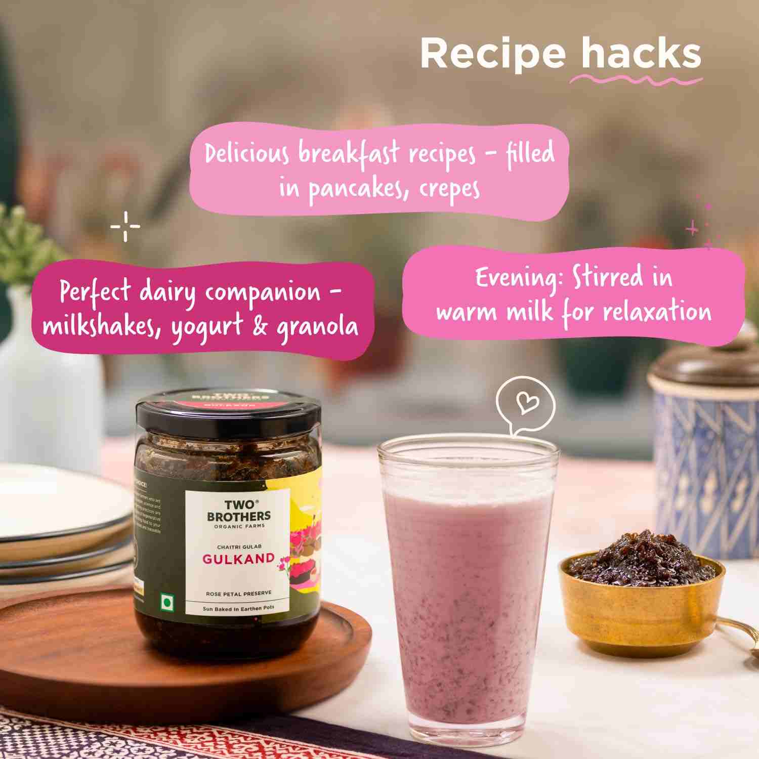 TBOF | Natural Gulkand | A Rose Petal Preserve | Sweetened Using Raw Honey | 500 g