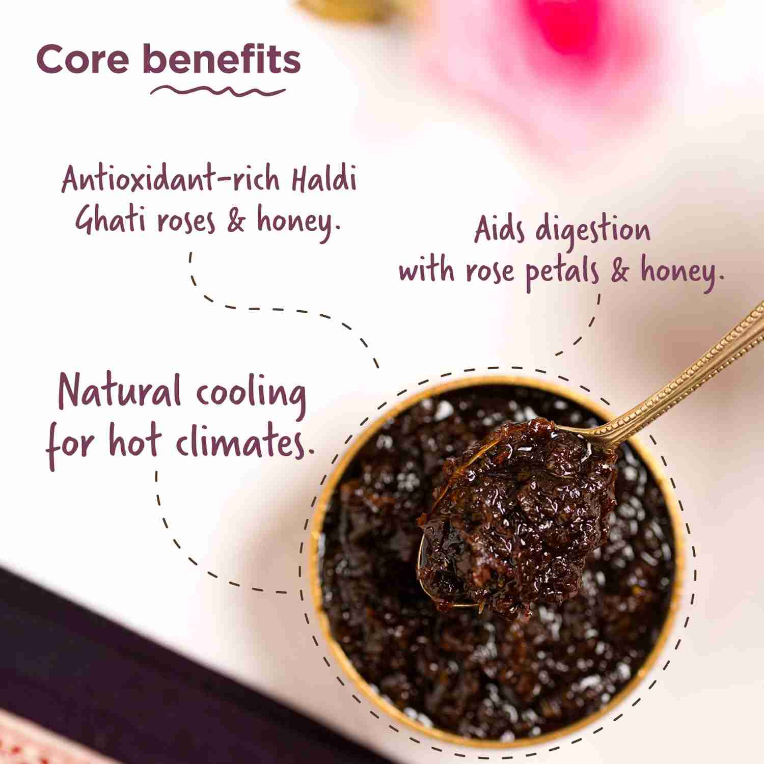 TBOF | Natural Gulkand | A Rose Petal Preserve | Sweetened Using Raw Honey | 500 g
