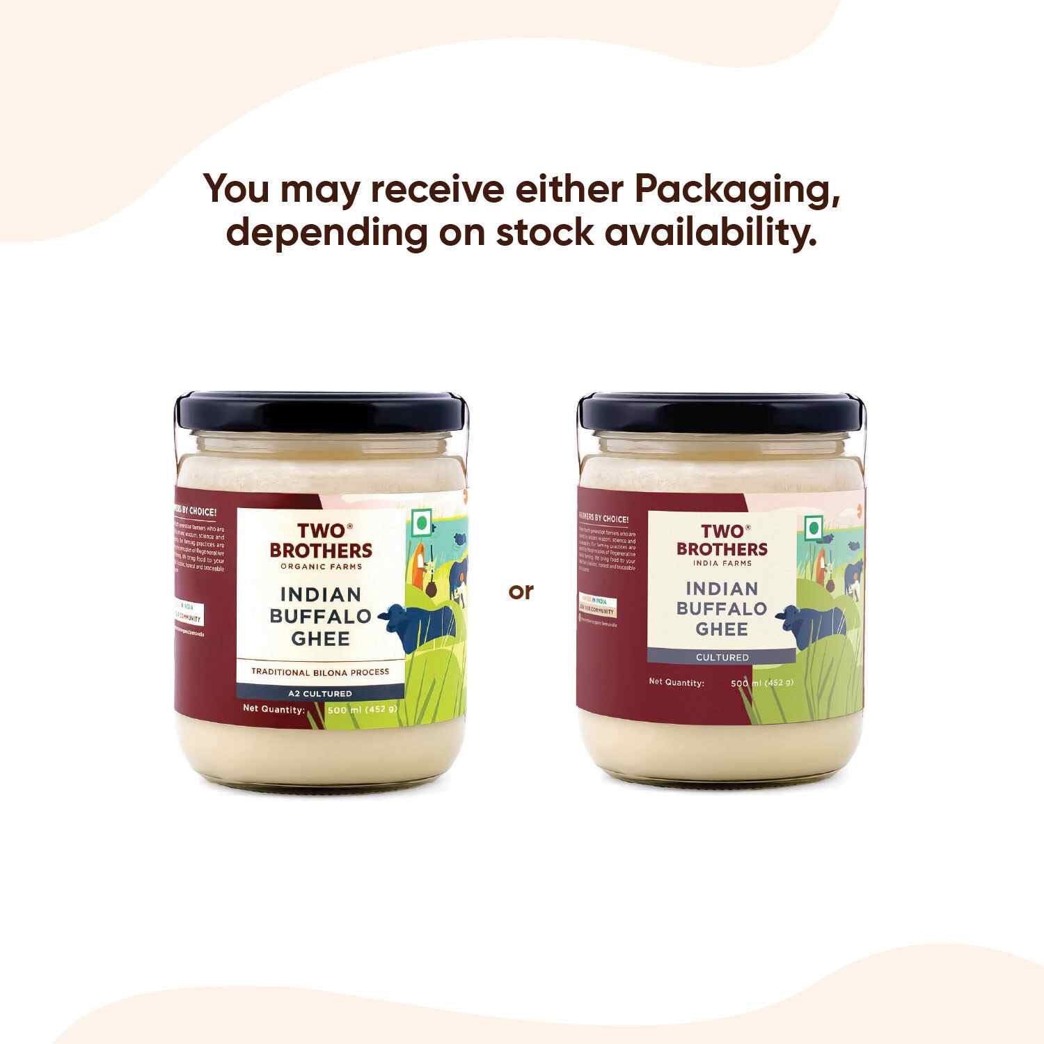 TBIF | Buffalo Ghee |Aromatic Flavor|Traditional Hand-Churned Bufflao Ghee | 500 ml