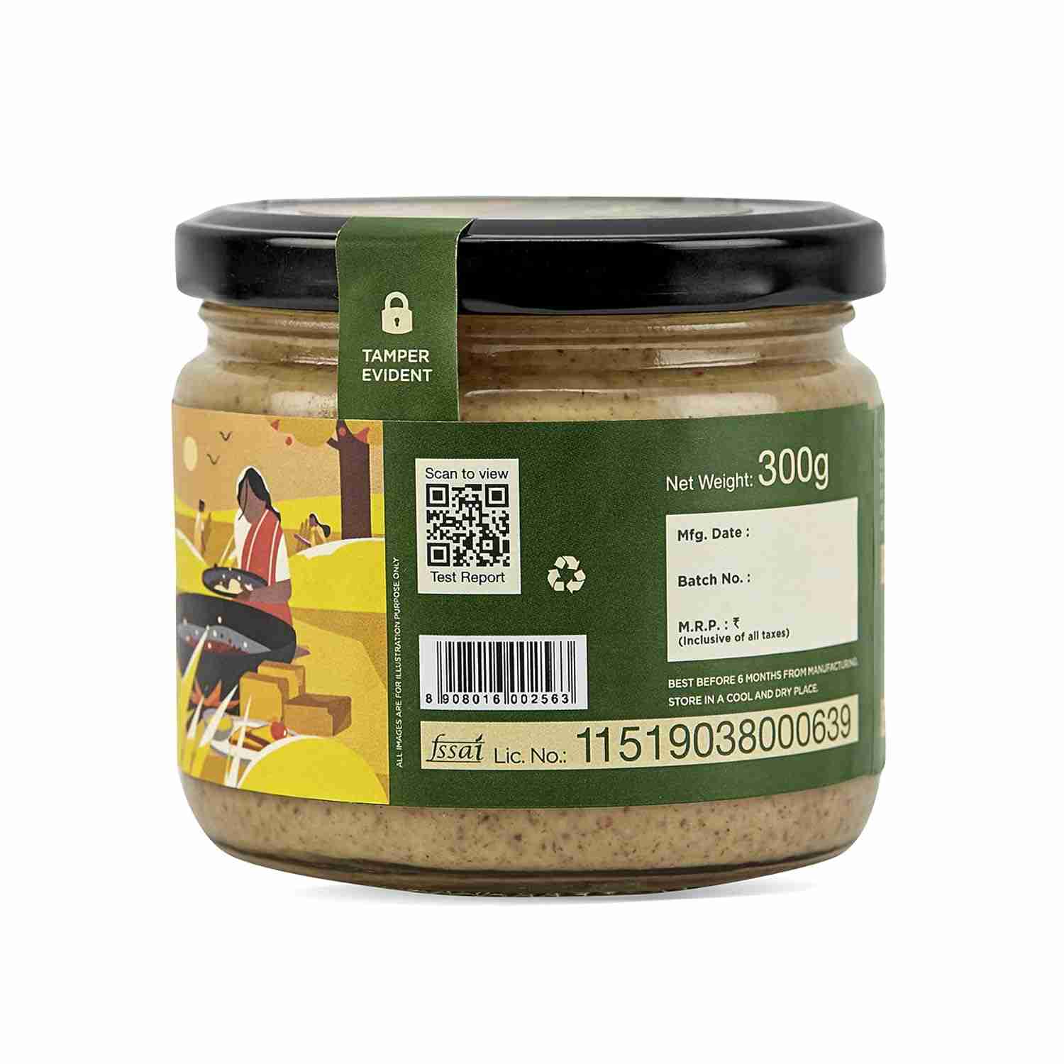 TBOF | Almond Butter with Jaggery, Crunchy, Tasty and Healthy | 300 g