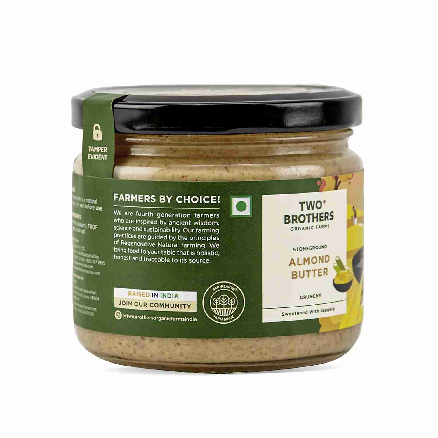 TBOF | Almond Butter with Jaggery, Crunchy, Tasty and Healthy | 300 g