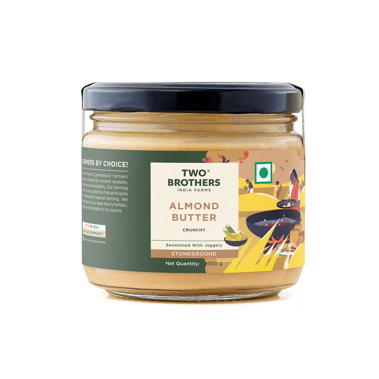 TBIF | Almond Butter with Jaggery, Crunchy, Tasty and Healthy | 300 g