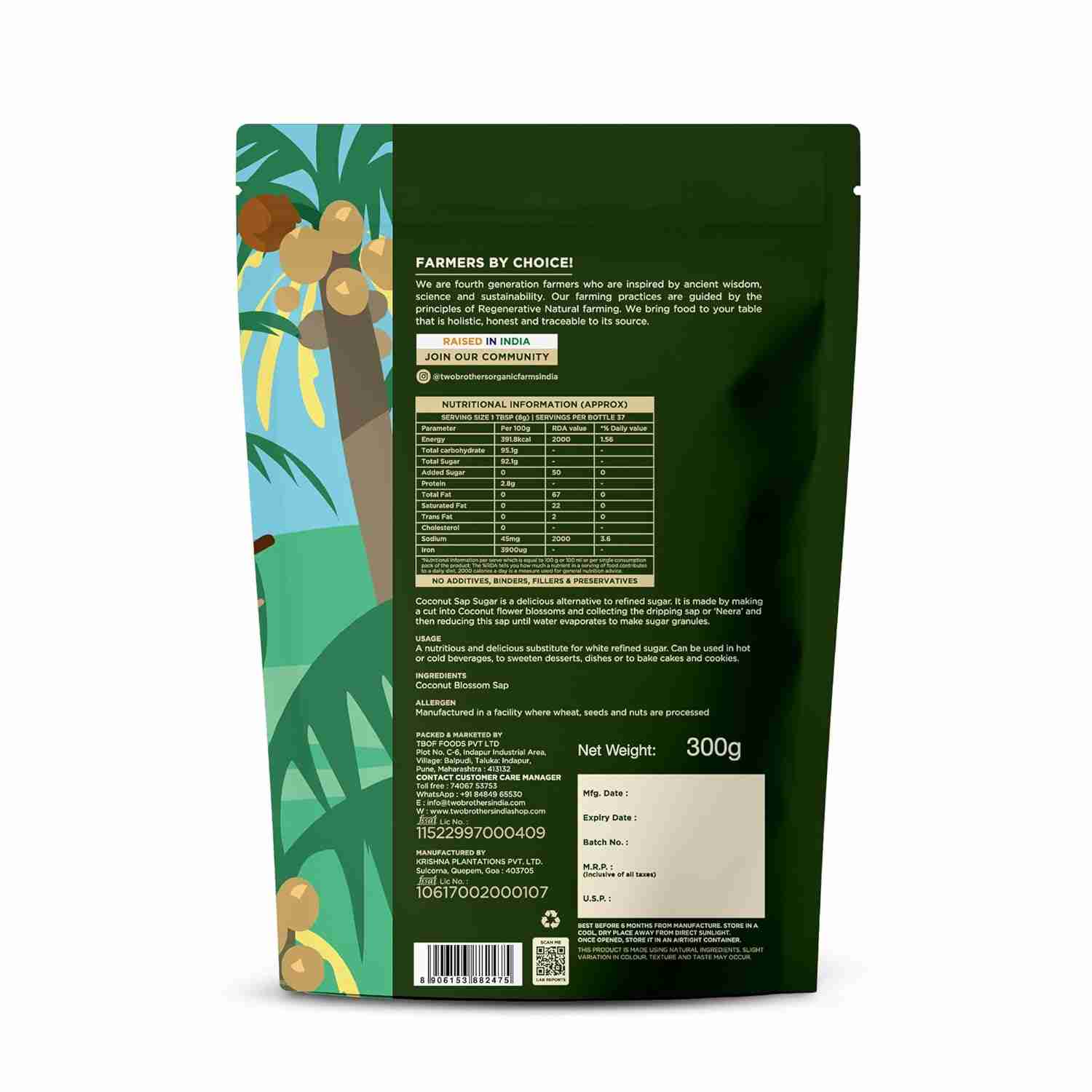 TBOF | Coconut Sap Sugar | 300 g