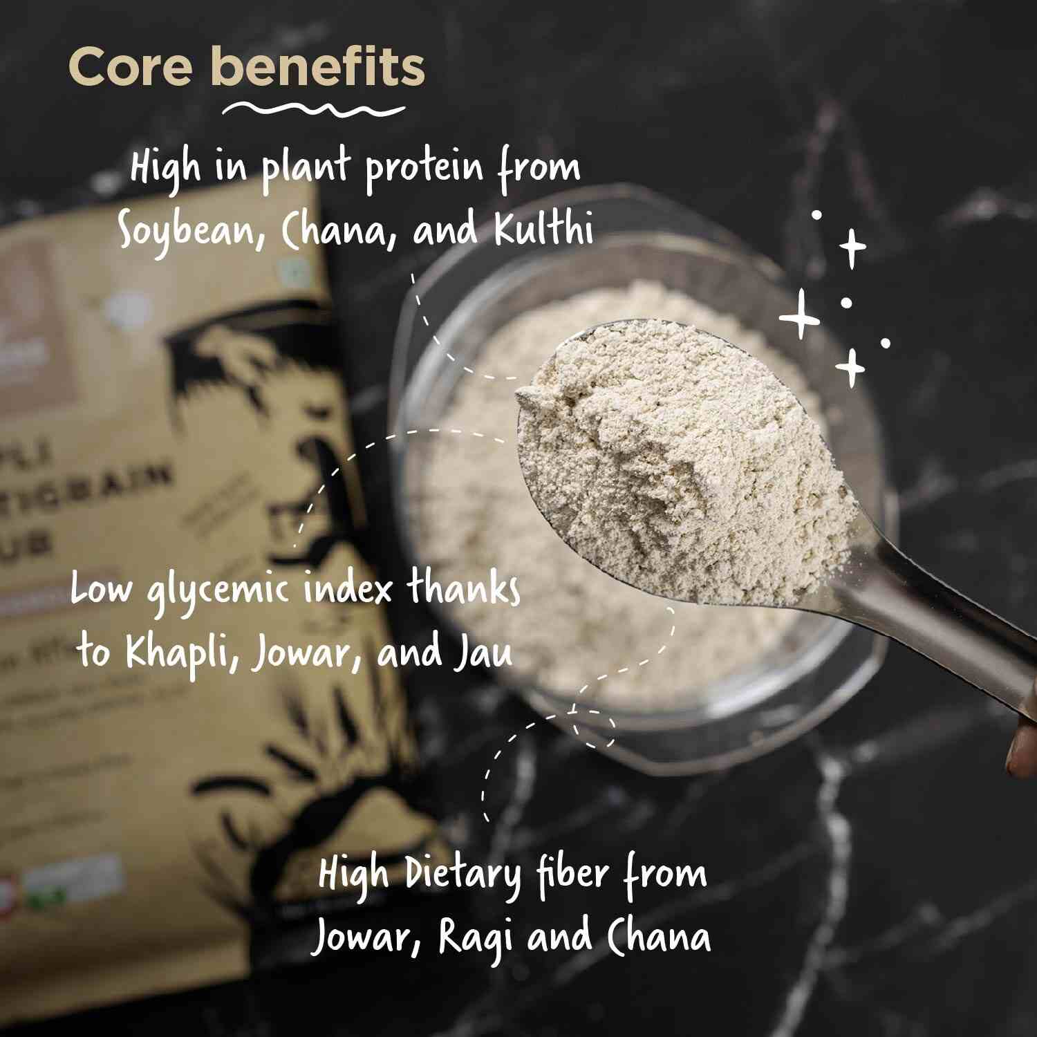 TBIF | Khapli Multigrain Atta | 8 Super Grains Flour Mix, Diabetic Friendly |High Fibre & High Protein | 5 kg