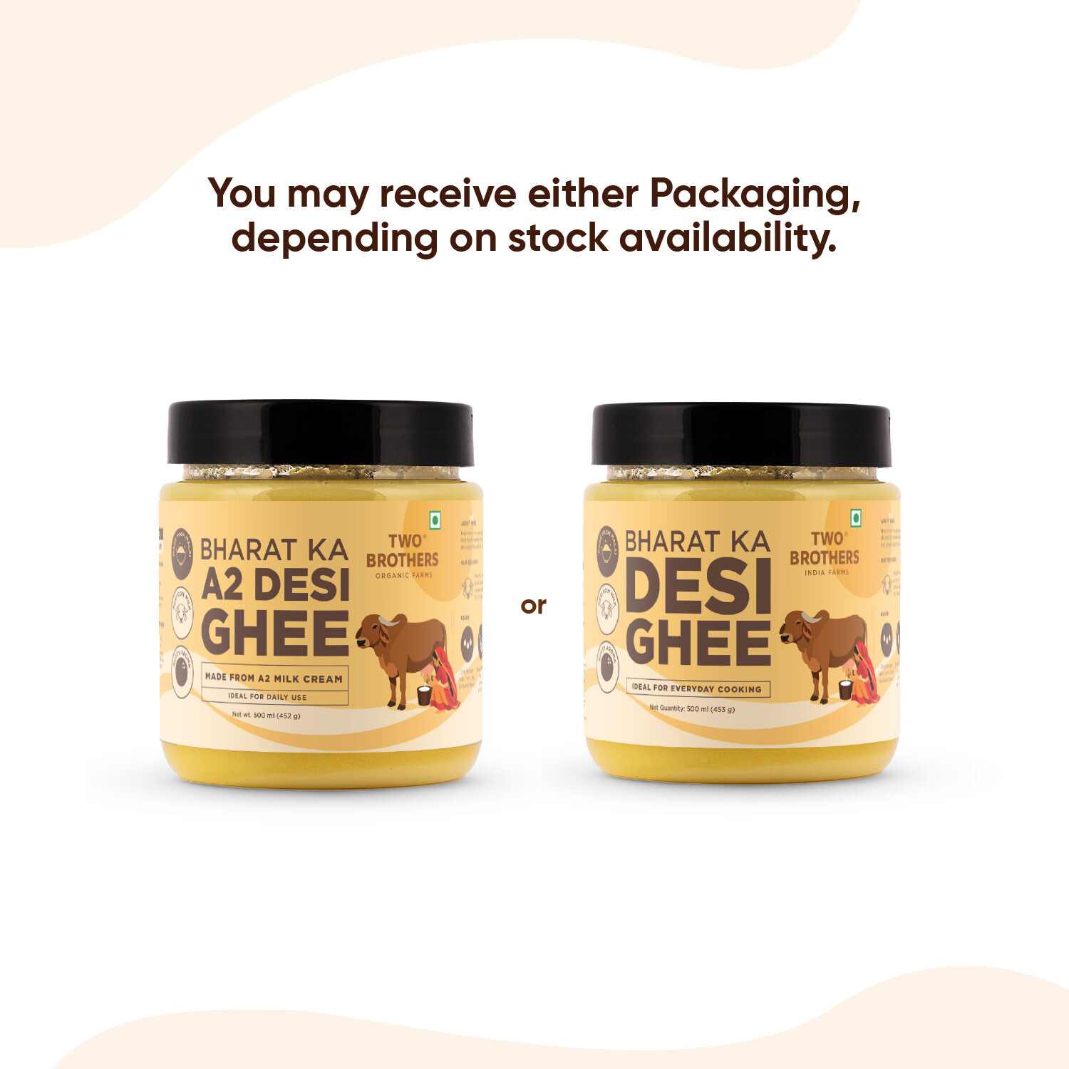 TBIF | Desi Gir Cow Ghee | A2 Cow Ghee | Made with A2 Ghee from Grass-fed Gir Cows | 500 ml