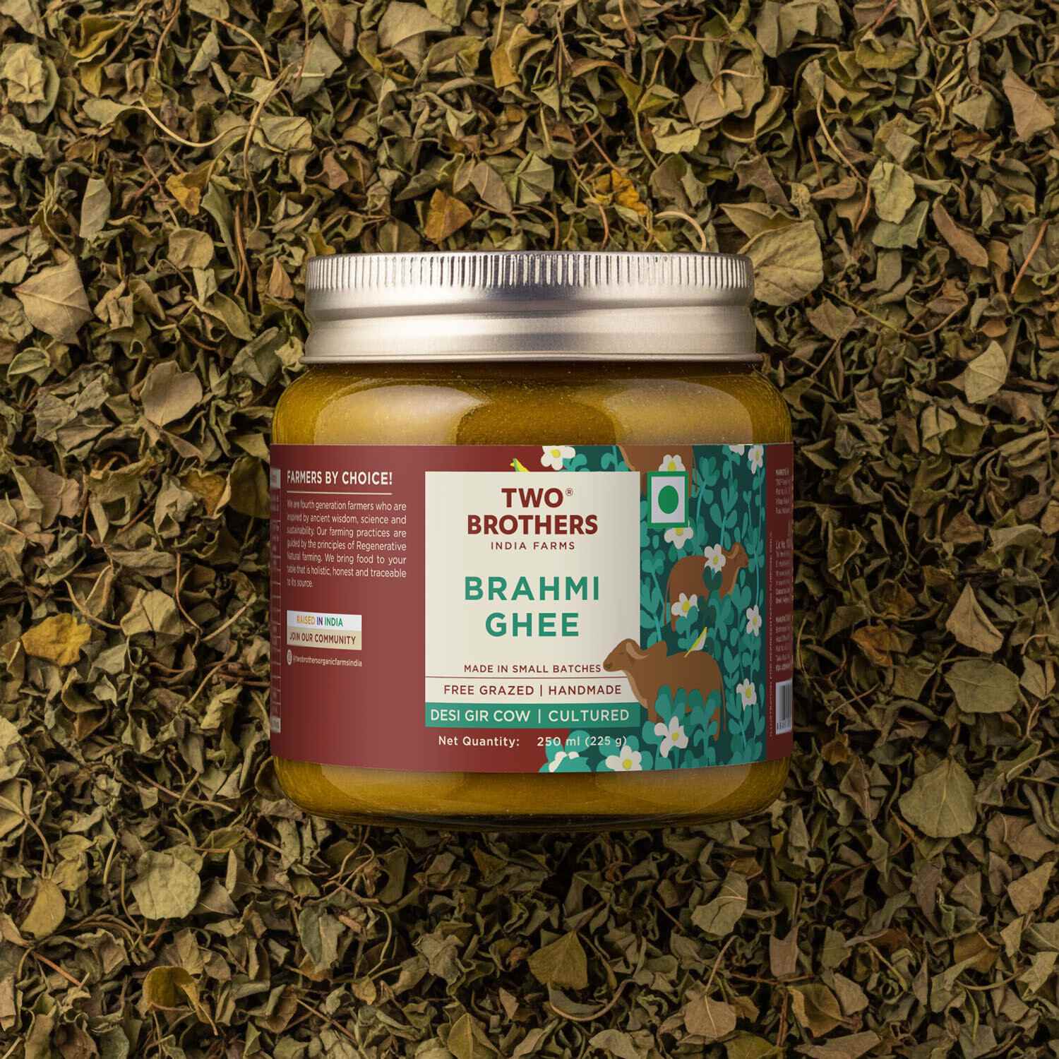 TBIF | A2 Gir Cow Ghee (Brahmi) | Cultured Cow Desi Ghee | Curd-Churned Bilona Ghee | 250 ml