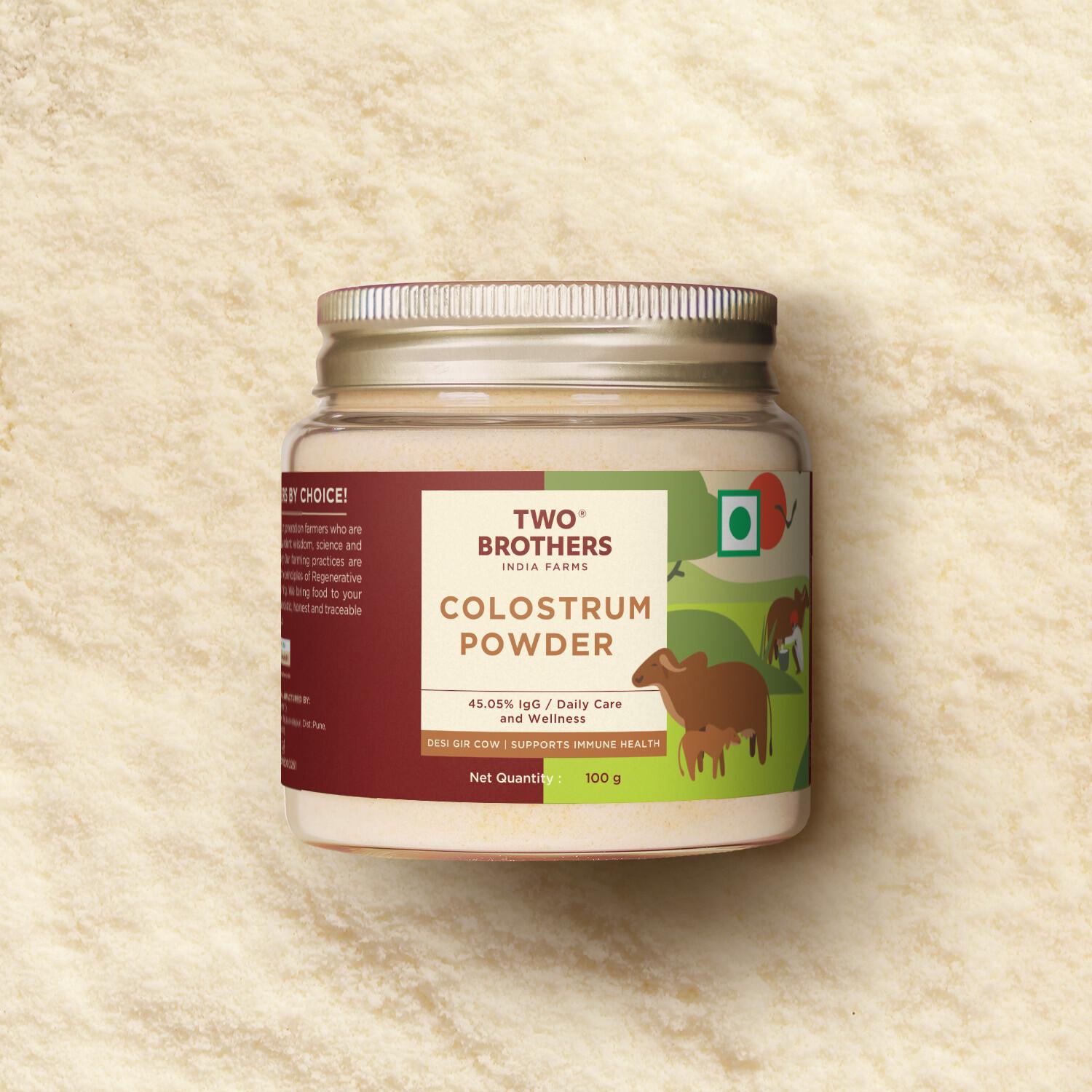 TBIF | Colostrum Powder | Desi Gir Cow Colostrum | Health Supplement for Supporting Immunity, Digestion, & Overall Health | 100 g