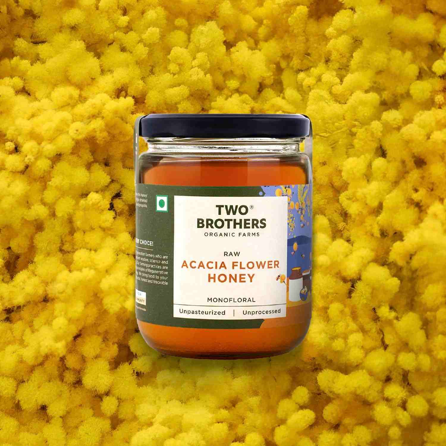 TBOF | Acacia Apiary Honey | Raw, Mono-Floral, Unfiltered & Unpasteurized | Natural, No Additives | 350 g