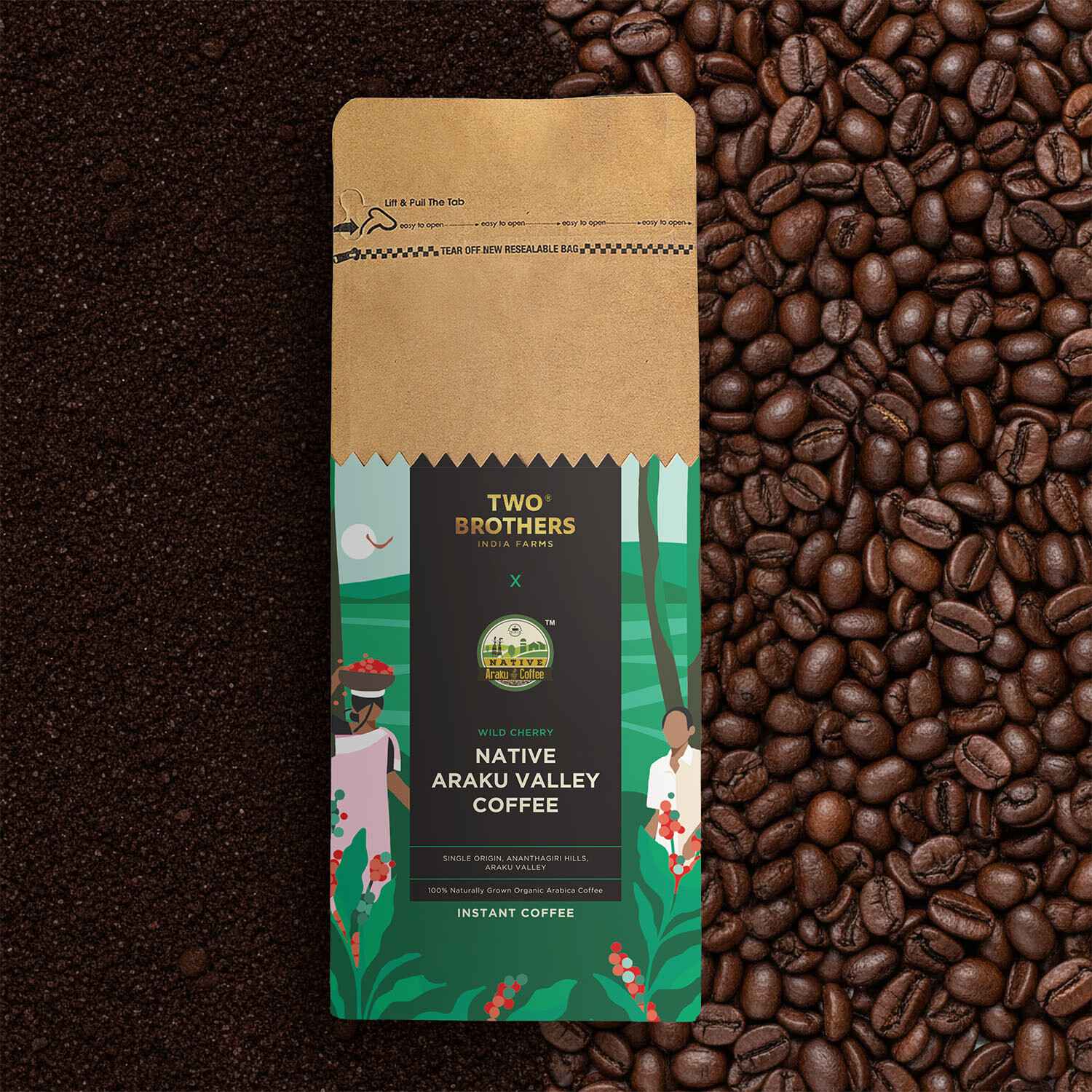 TBIF | Native Araku Valley Instant Coffee | Arabica & Chicory Blend, No Additives, Rich Flavor | 250 g