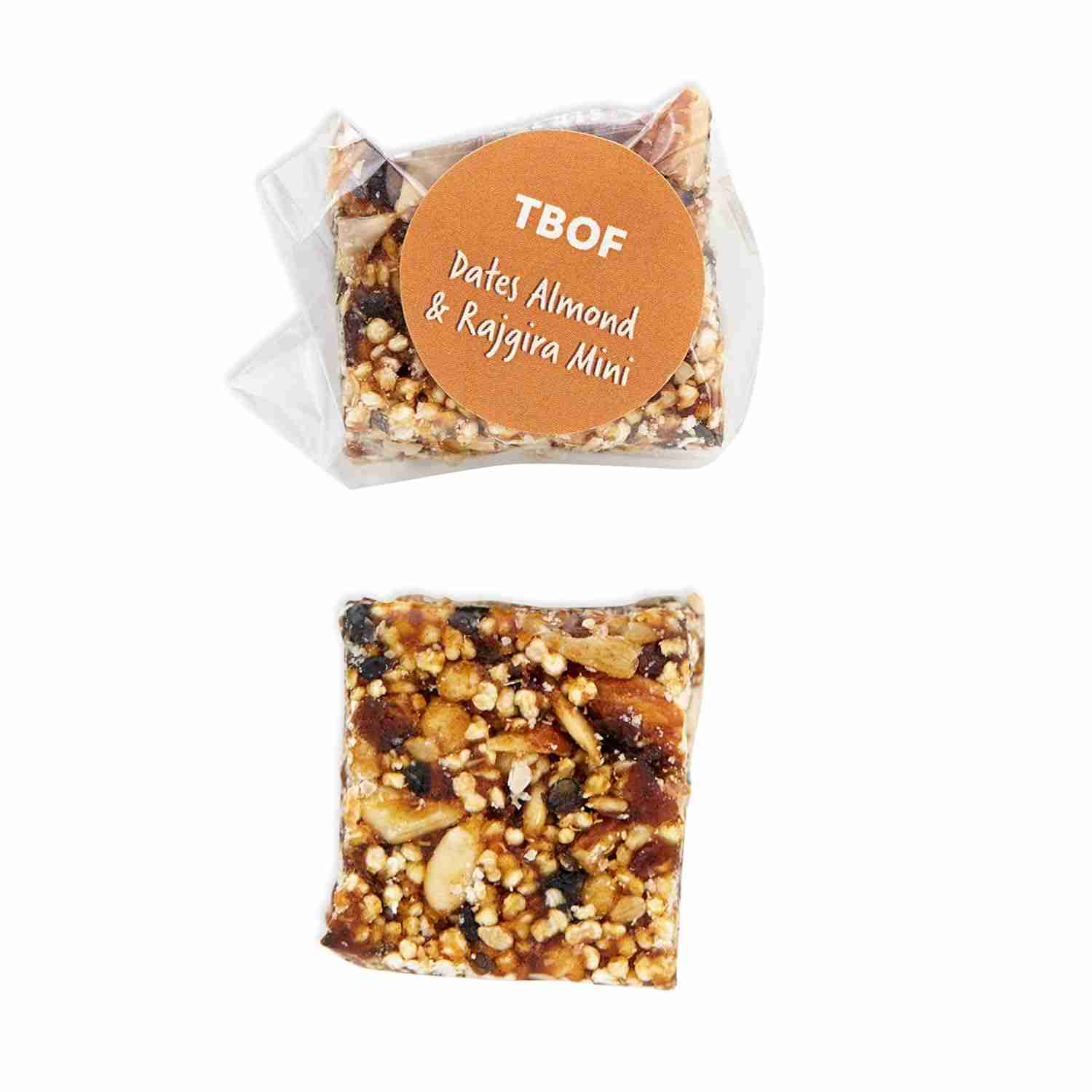 TBOF | All-in-One Assorted Mini Bars - 20 Healthy, Delicious Snacks | 4 Varieties: Spiced Imli Gur, Dates Almond Rajgira, Almond Oat Mishri & Palm Jaggery Oat | 200 g