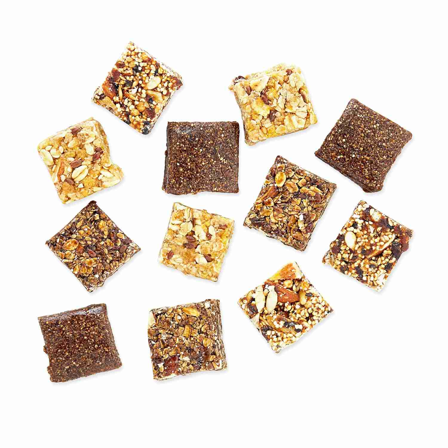 TBOF | All-in-One Assorted Mini Bars - 20 Healthy, Delicious Snacks | 4 Varieties: Spiced Imli Gur, Dates Almond Rajgira, Almond Oat Mishri & Palm Jaggery Oat | 200 g