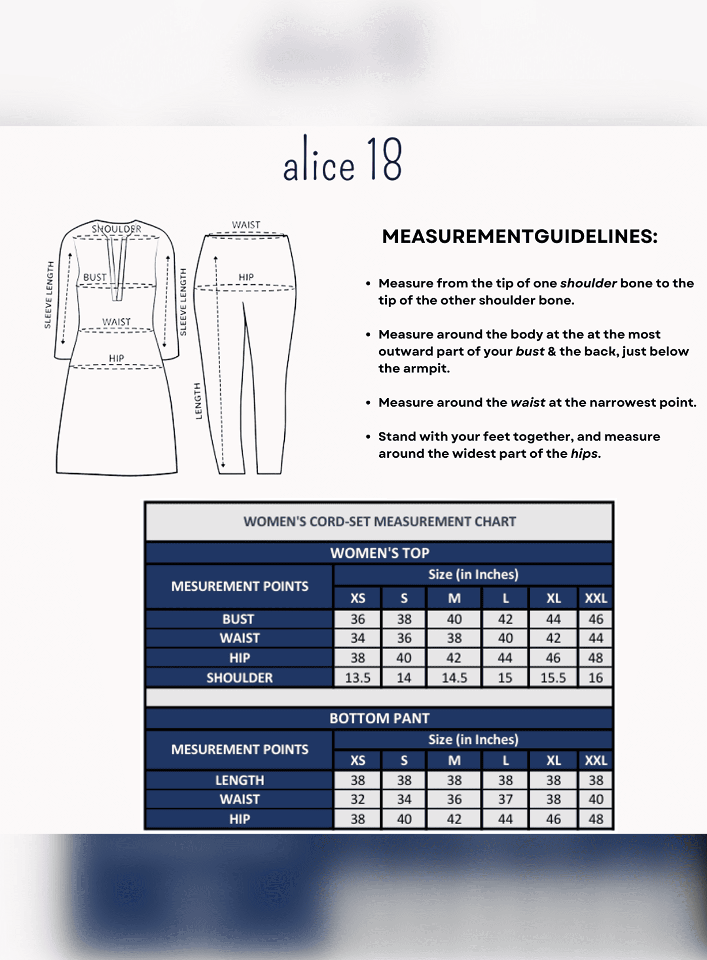 Alice18 Indigo Stripe Off-Shoulder Co-Ord Set.