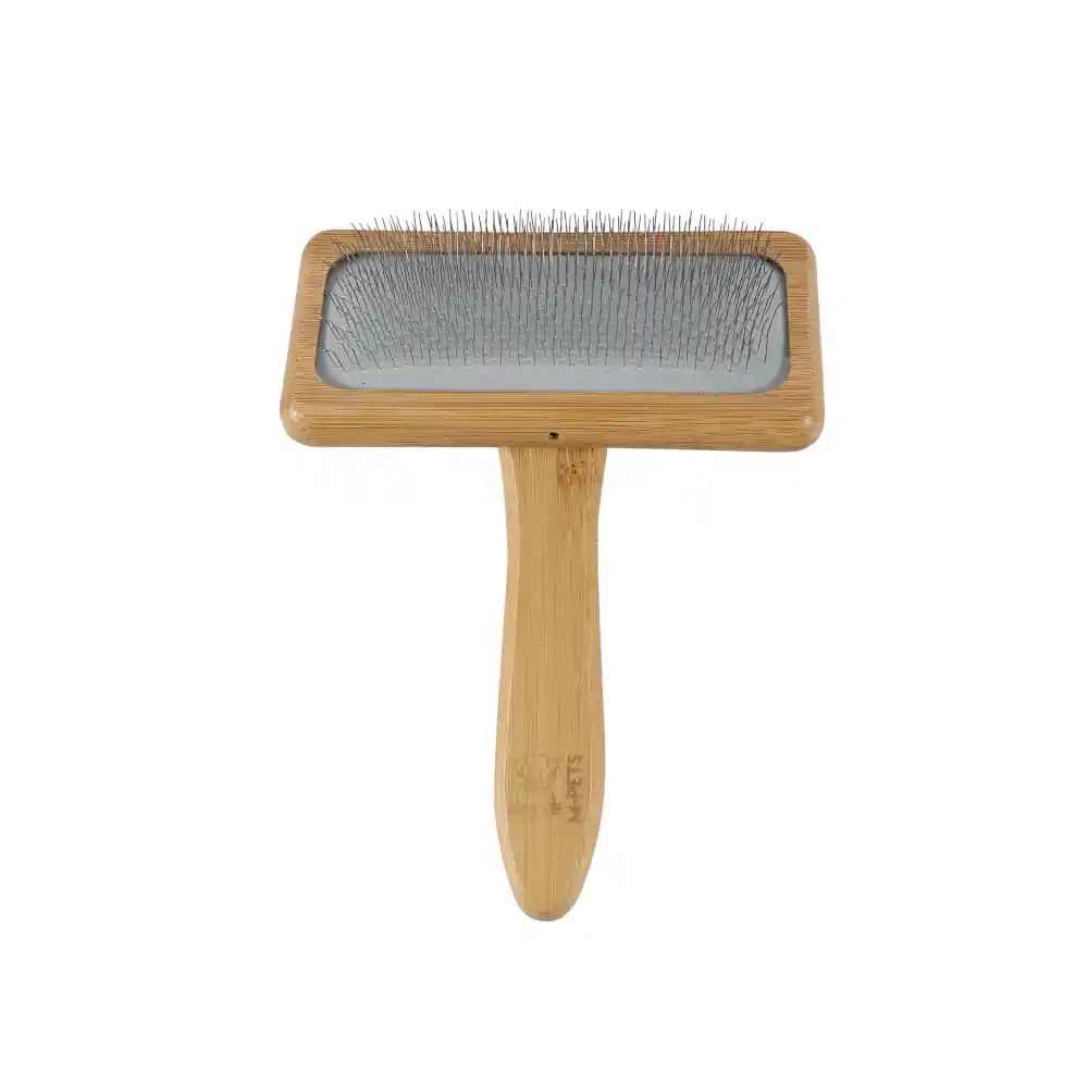 M-PETS Bamboo Slicker Brush for Dogs and Cats, (Large)
