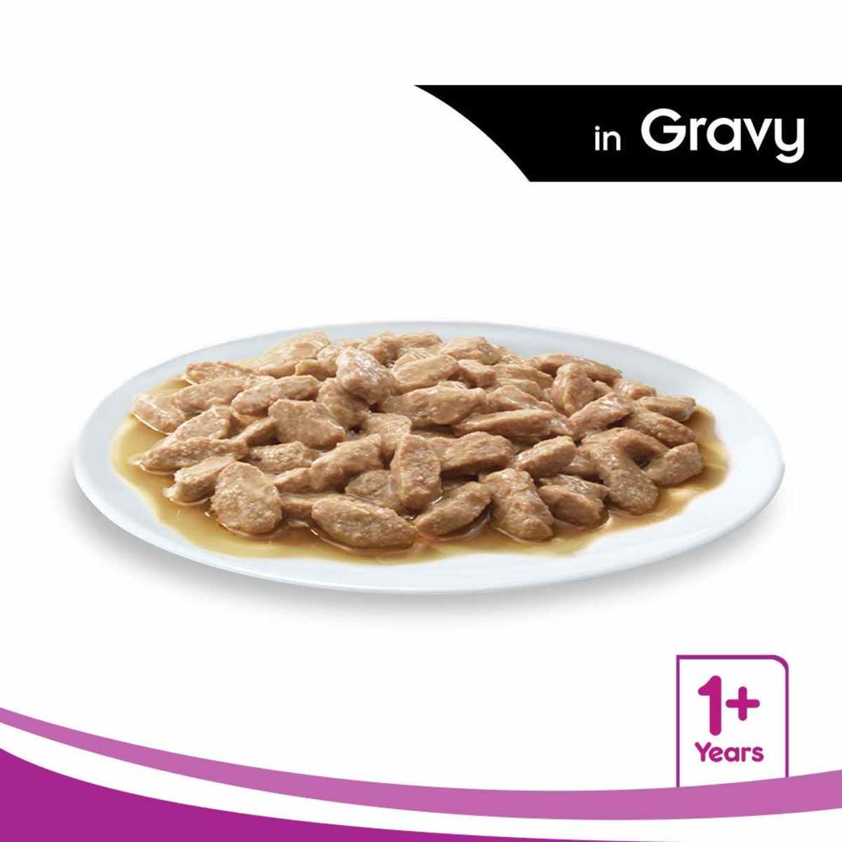 Whiskas Salmon in Gravy Adult Wet Cat Food (+1 year), 80g