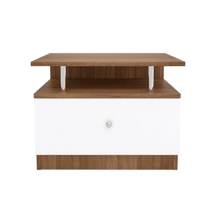 Pico Bedside Table - Leon Teak (DIY)