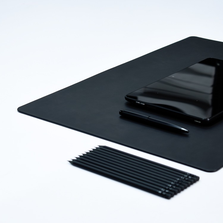 16x22 Inches Desk Mat/Desk Pad/Blotter-Reversible Design-Water Resistant-Naturally Flexible-Uni-Flex Series | Black