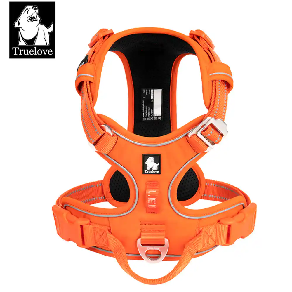 Barkbutler Truelove Harness With Reflective Fabric - Orange