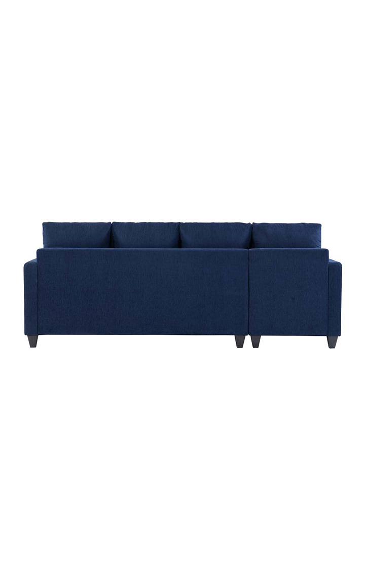 neudot Saya RHS Sectional Sofa for Living Room |6 Person Sofa| Premium Fabric with Cushioned Armrest | 12 Months Warranty| Solid Wood Frame| 6 Seater in Saya Blue Color DIY(Do-It-Yourself)