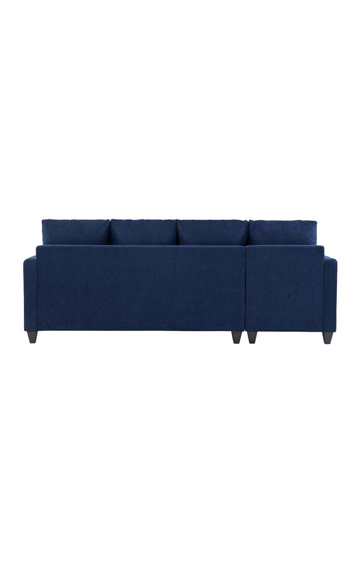 neudot Saya RHS Sectional Sofa for Living Room |6 Person Sofa| Premium Fabric with Cushioned Armrest | 12 Months Warranty| Solid Wood Frame| 6 Seater in Saya Blue Color DIY(Do-It-Yourself)