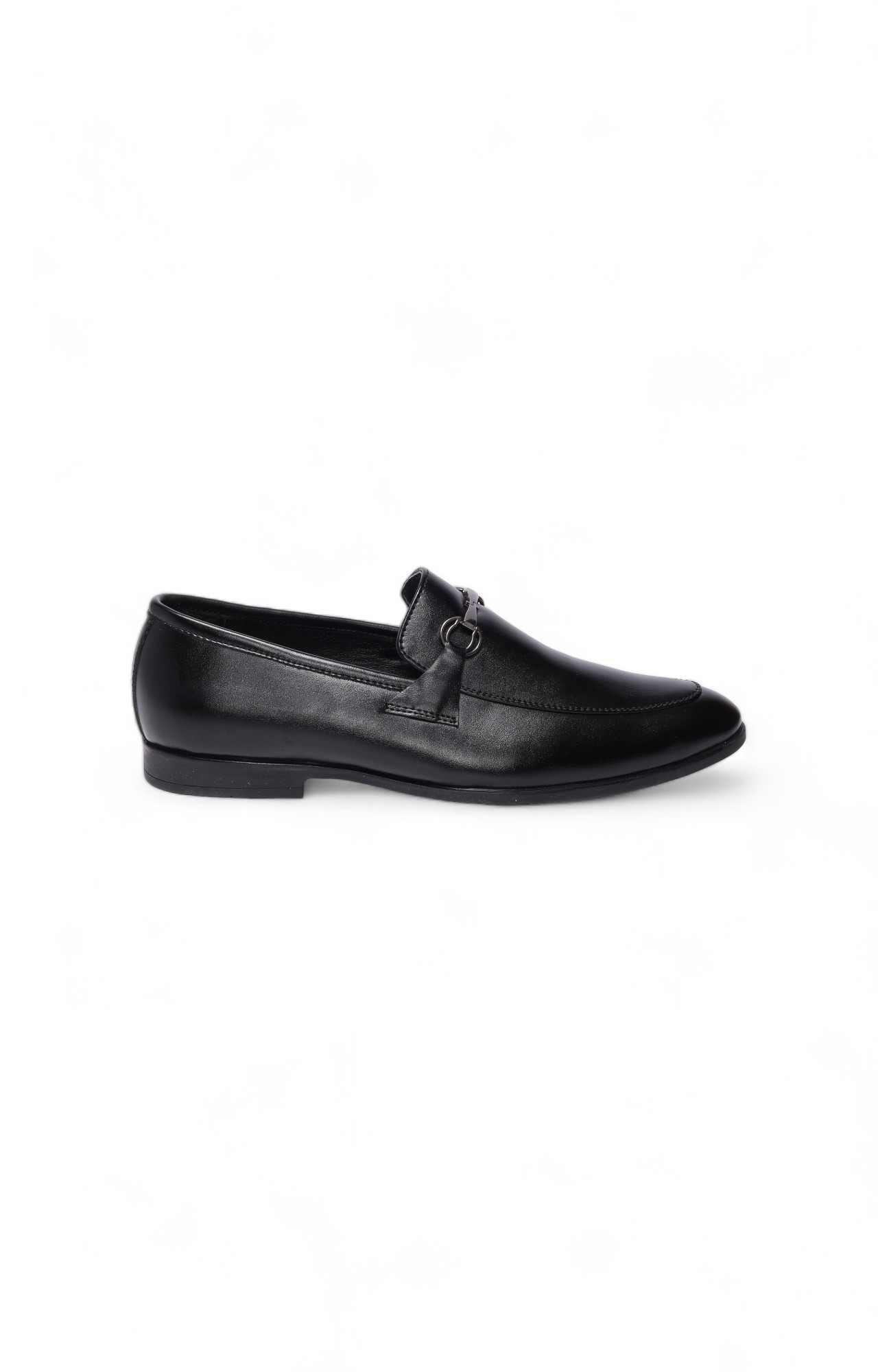 Men Black Monk Story Formal Slip-Ons