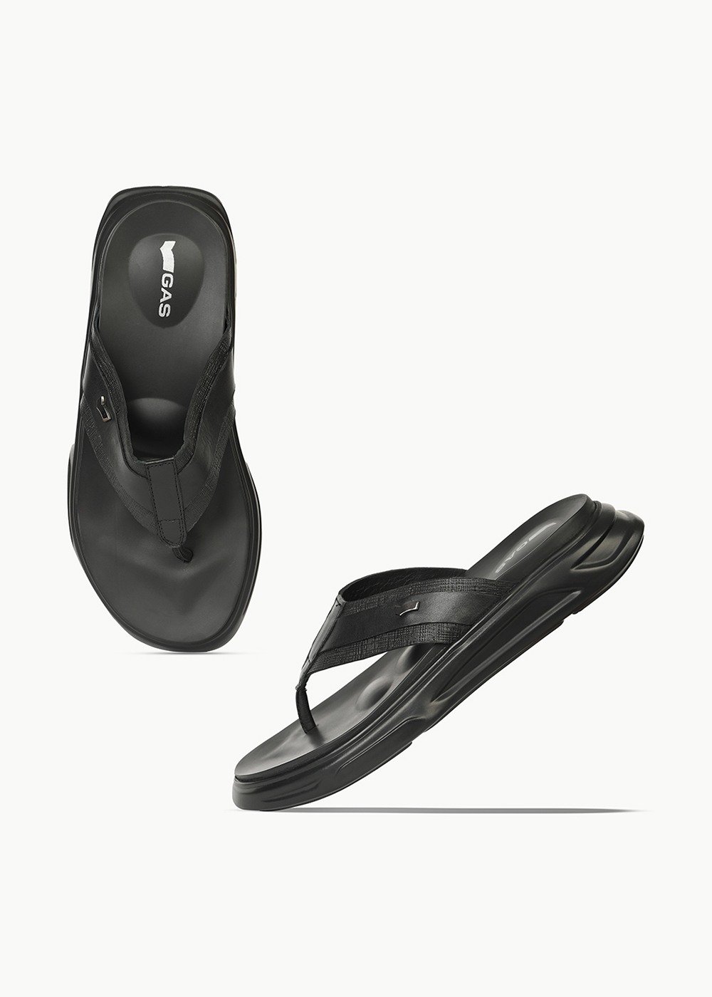 Men Black Mare Chappals