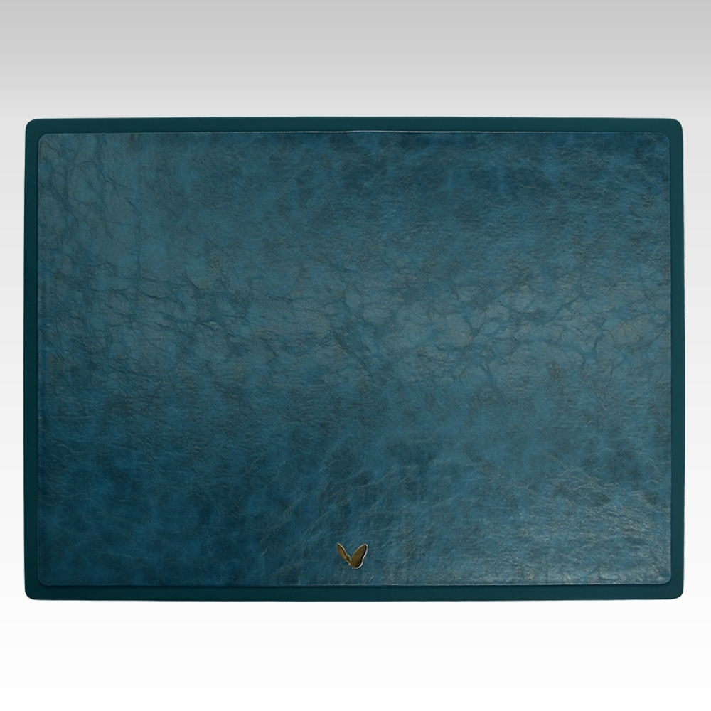 22x16 Inches Rigid Desk Blotter | Moderno | Blue