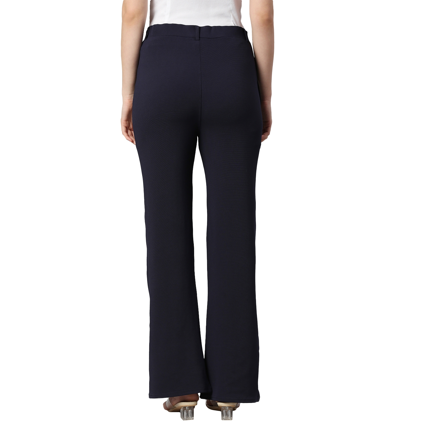 Shahin Mannan Bell Bottom Pant | Black, Japanese Crepe, Sheer Sleeve Inner  | Pants for women, Bell bottom pants, Fashion