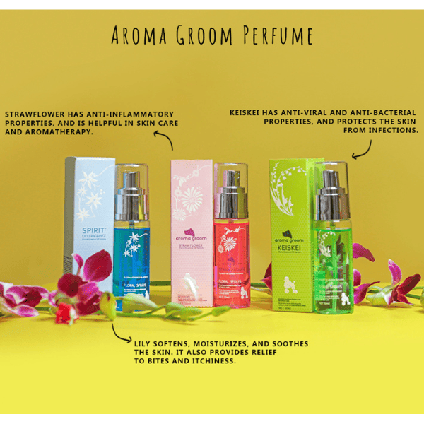 Aroma Groom Floral Essence Oil Straw Flower Pet Perfume – 50 ml