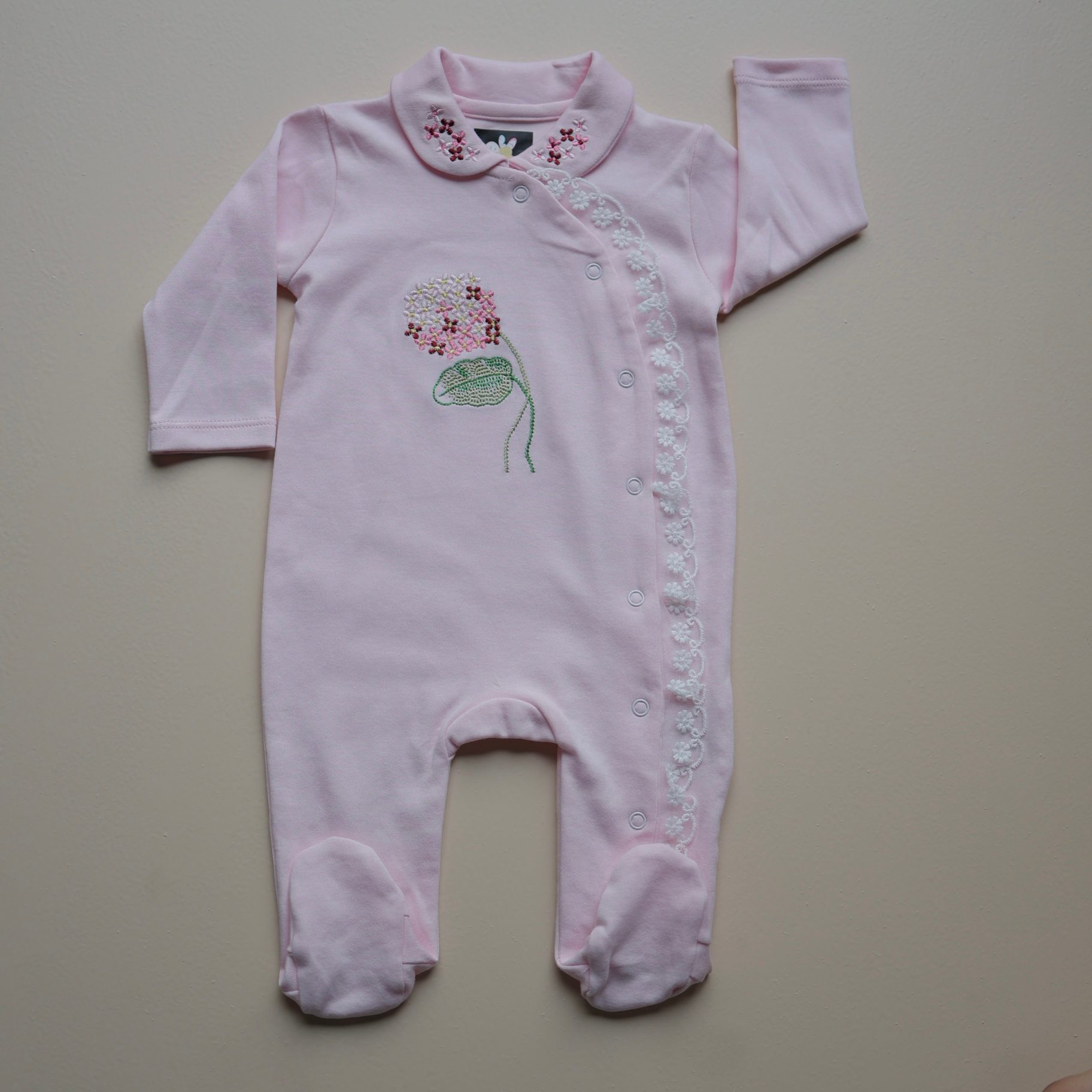 Blush Garden Baby Romper