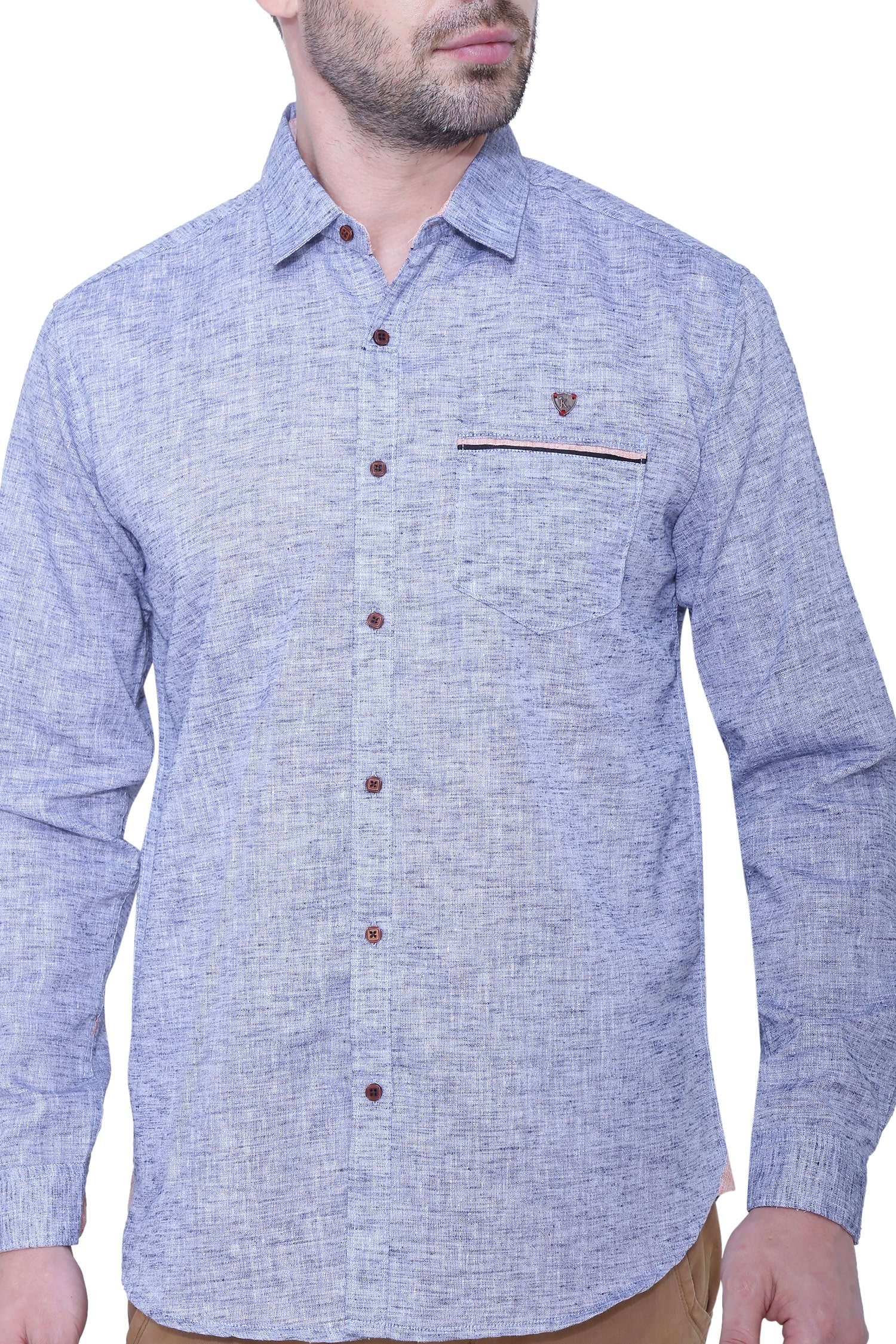 Kuons Avenue | Kuons Avenue Men's Linen Cotton Casual Shirt-KACLFS1247A 4