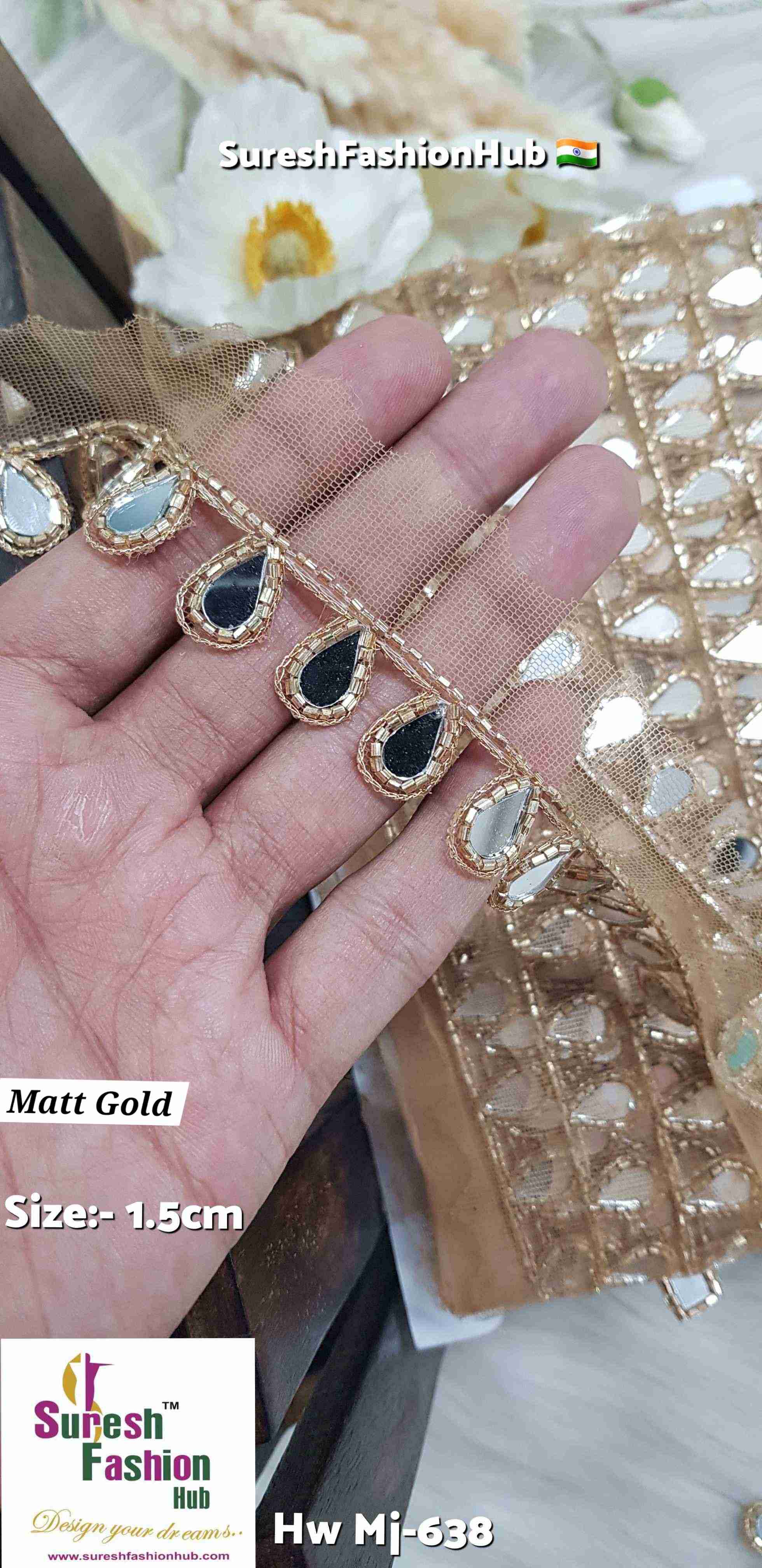 Matt Gold Abinav Inspired Handmade Net Lace