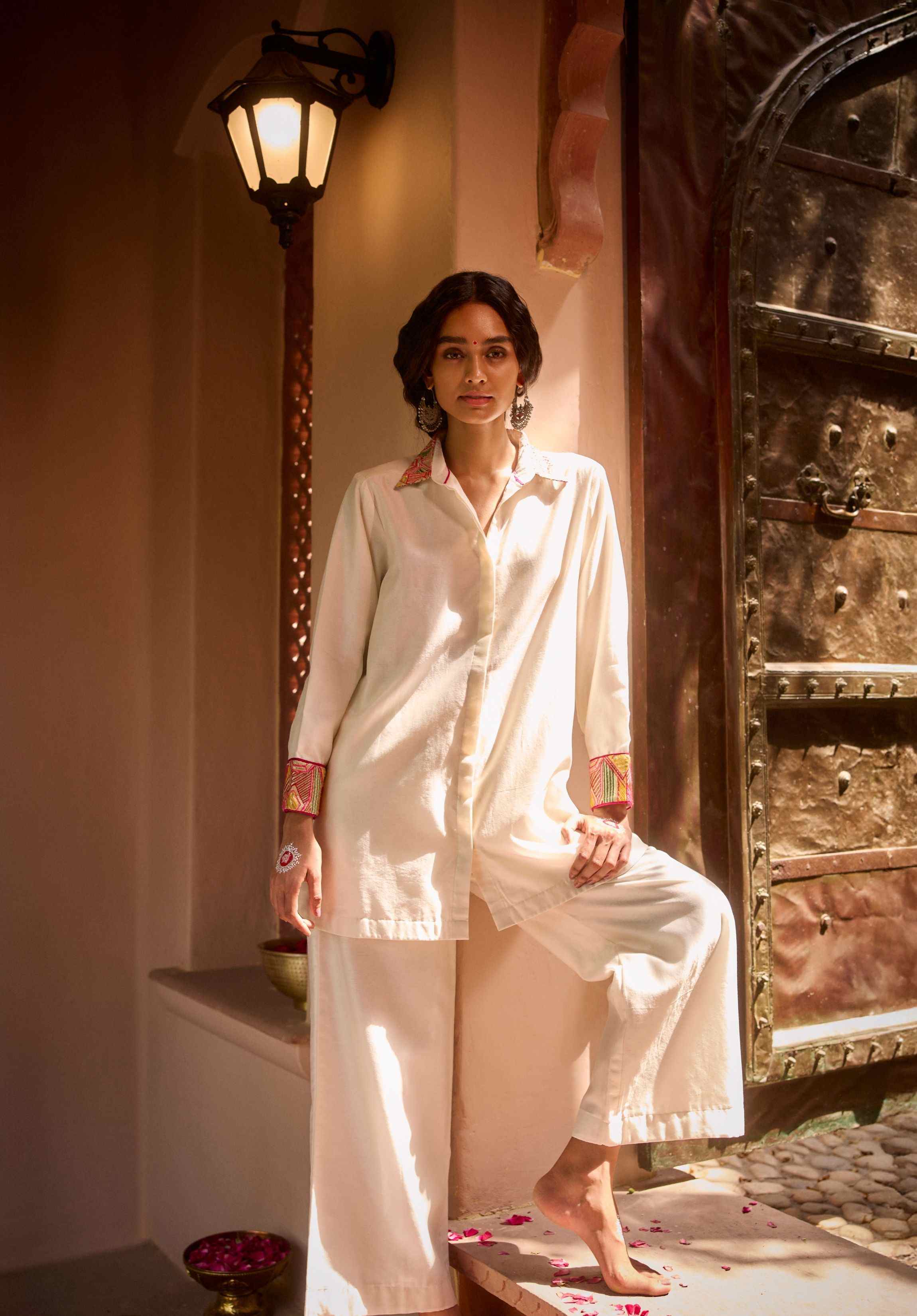 Mithai Offwhite Shirt Set