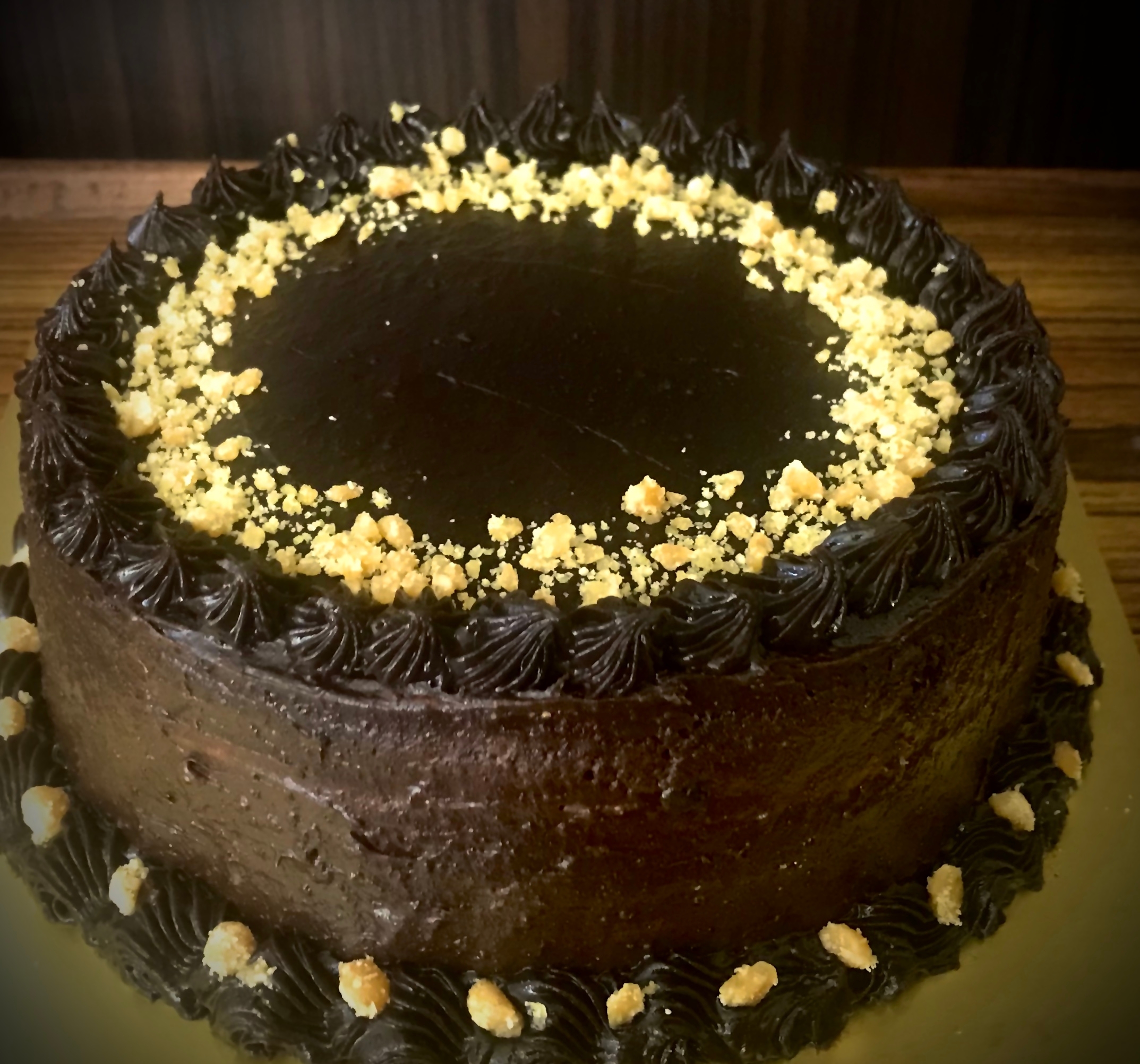 Chocolate toffee crunch cake - Kate the baker