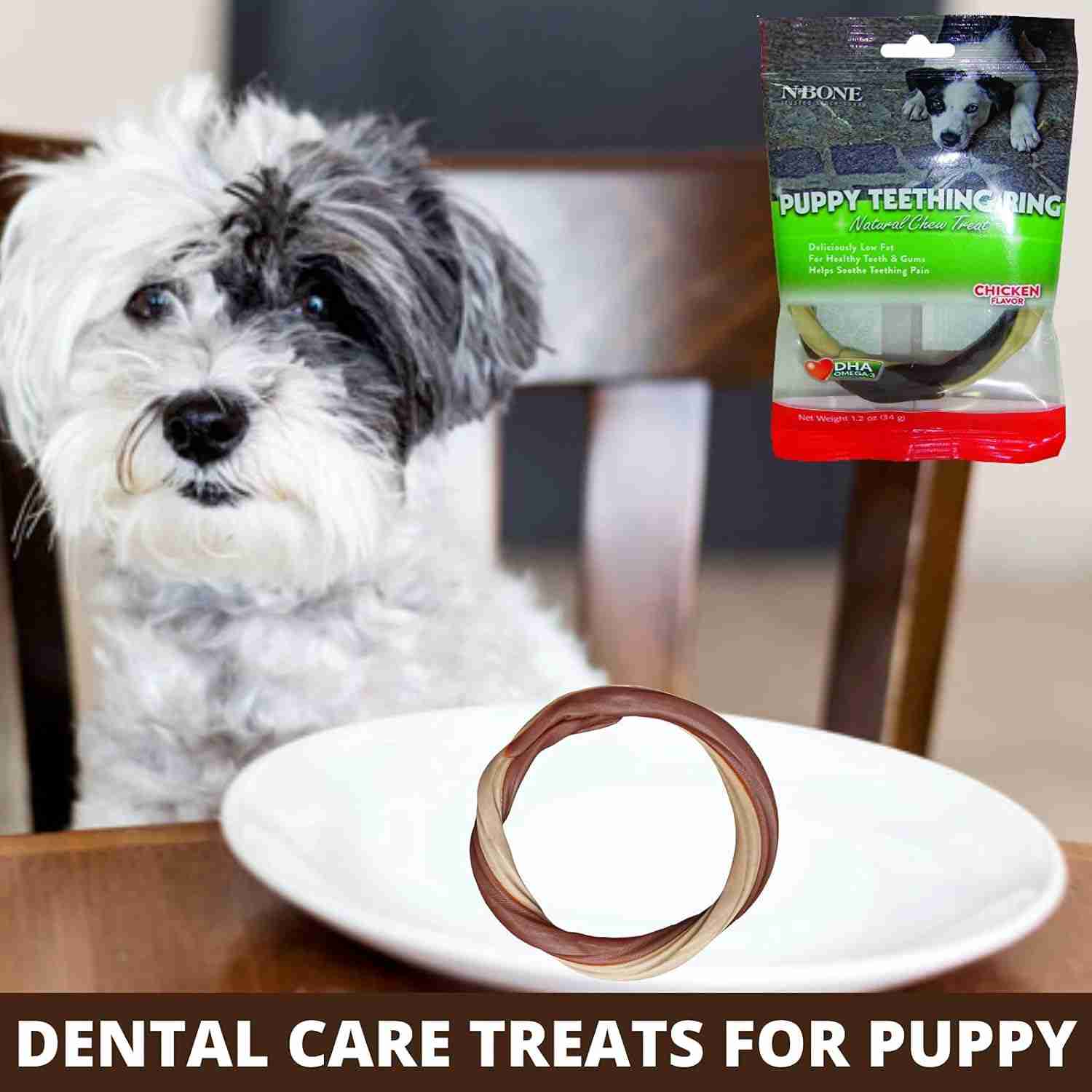 N-Bone Puppy Teething Ring, Chicken Flavour, 34 g